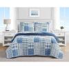 imageNautica  Twin Quilt Set All Season Cotton Home Bedding Dorm Room Essentials Raeford Blue TwinRaeford Grey