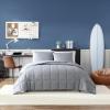 imageNautica Queen Comforter Set Cotton Reversible Bedding Set All Season Home Dcor Longdale Solid Grey QueenLongdale Solid Grey