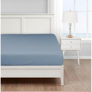 imageNautica  Shams 2Piece Super Soft Premium Bedding Set Quilted Inspired Home Decor Stony Point Blue StandardSolid Blue