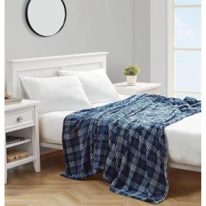 imageNautica  Twin Blanket Soft Plush Fleece Bedding Ideal for Bed or Couch Dorm Essentials OekoTex Certified Winter Tattersall RedGillbrooke