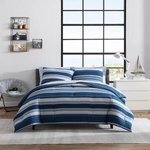 imageNautica  TwinTwin XL Comforter Set Reversible Cotton Bedding with Matching Sham Medium Weight for Year Round Use Dorm Essentials OekoTex Certified Lakeview BlueKing
