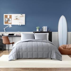 imageNautica Queen Comforter Set Cotton Reversible Bedding Set All Season Home Dcor Longdale Solid Grey QueenLongdale Solid Grey