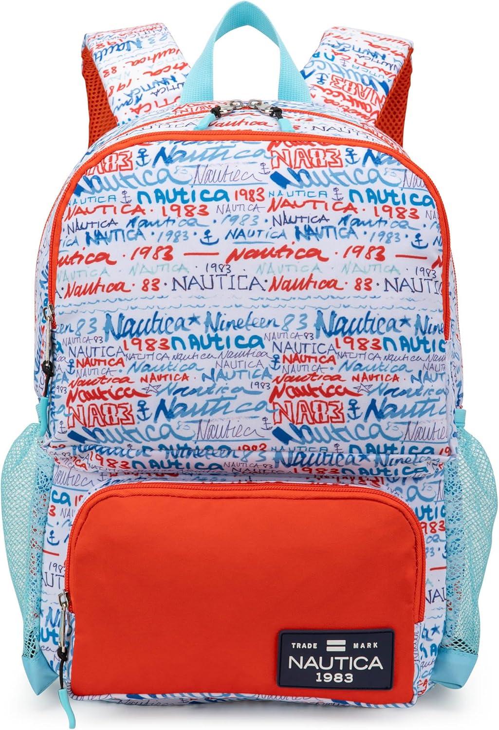 imageNautica Backpack for Kids  Kindergarten Elementary Children Backpack  16quot Tall  Shark RidersGraffiti