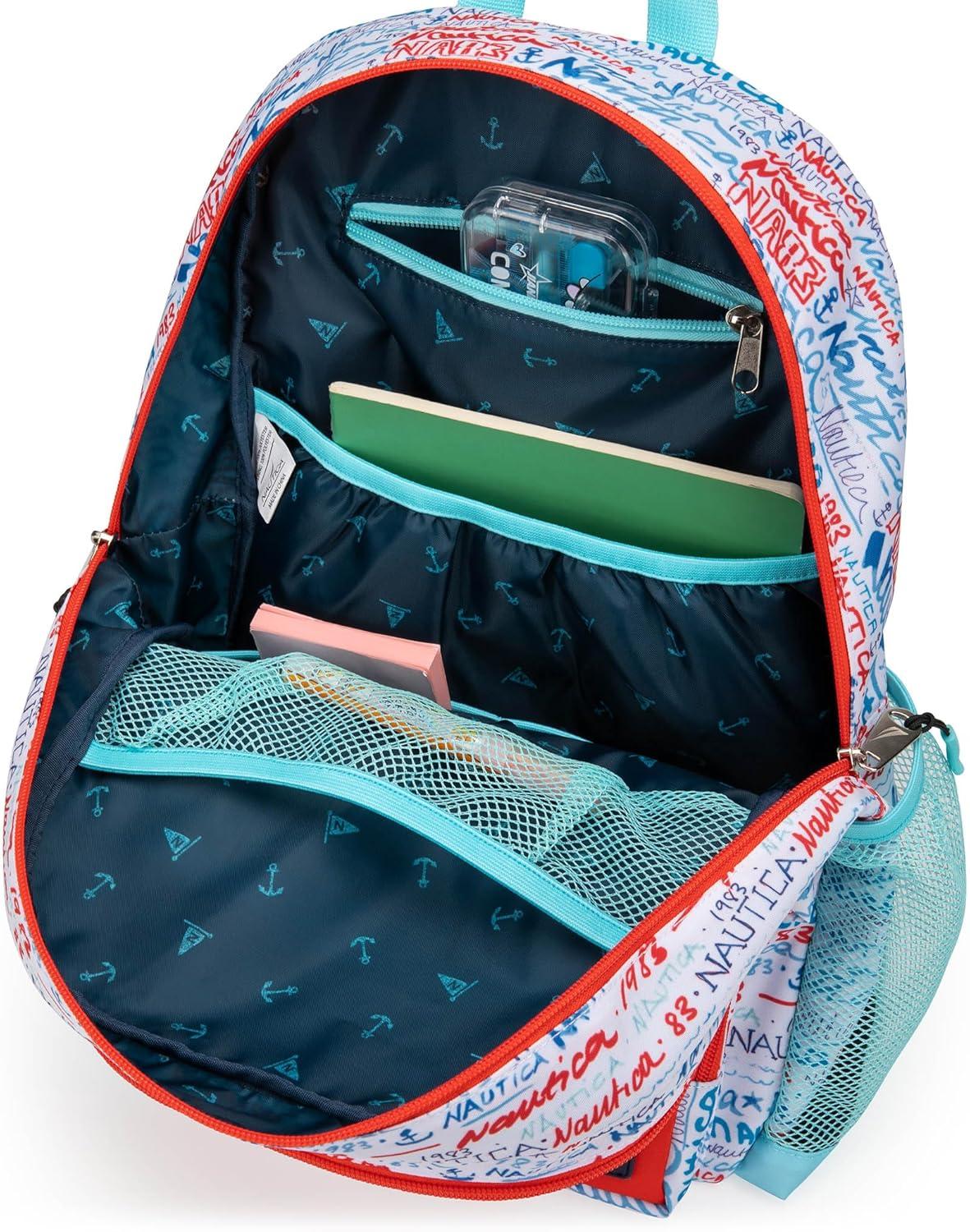imageNautica Backpack for Kids  Kindergarten Elementary Children Backpack  16quot Tall  Shark RidersGraffiti