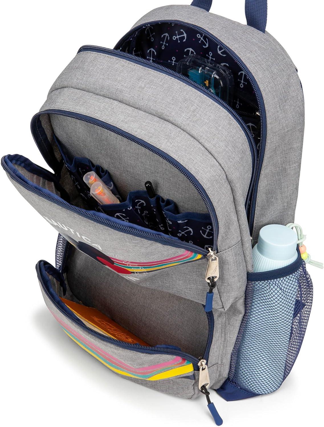 imageNautica Backpack for Kids  Kindergarten Elementary Children Backpack  16quot Tall  Shark RidersHearts