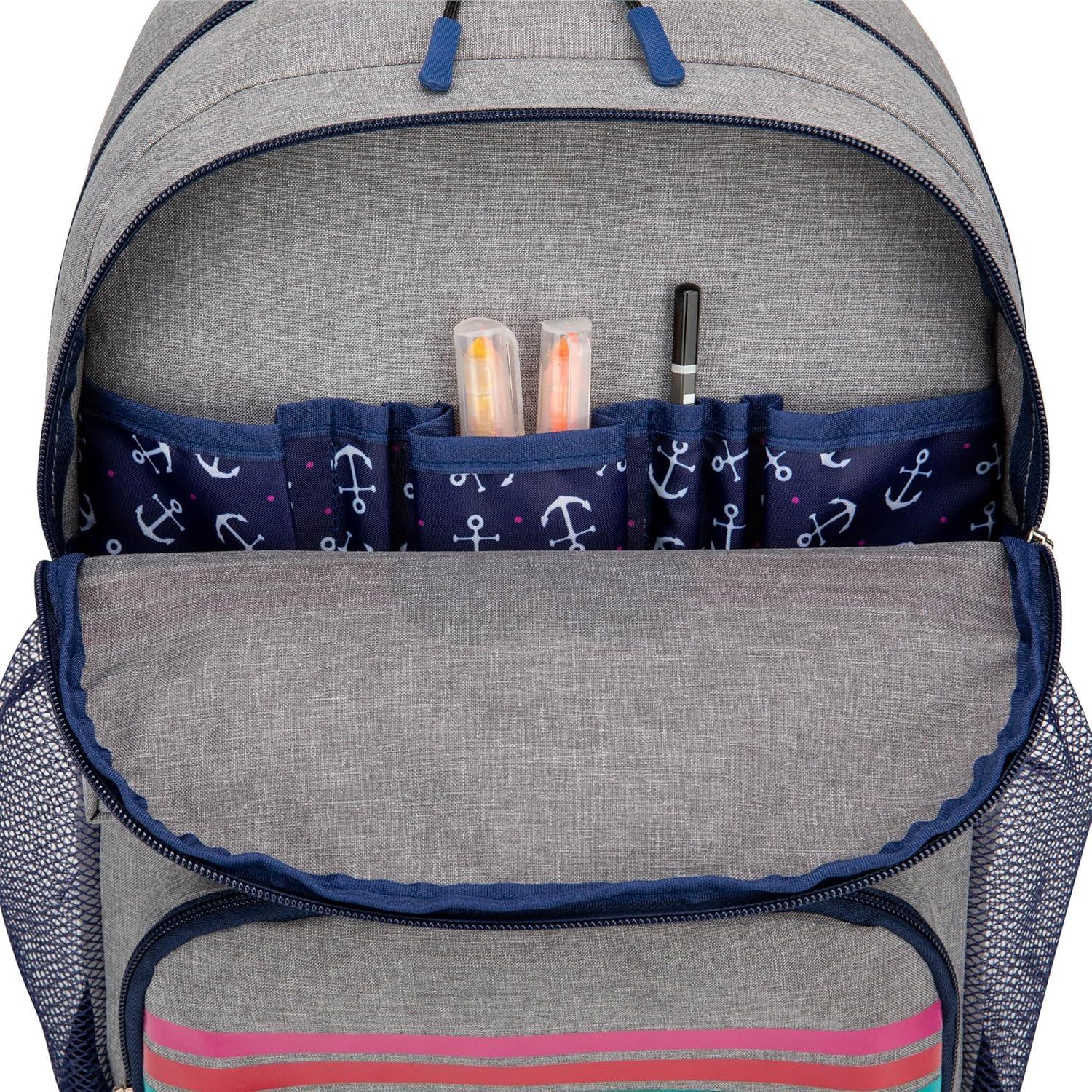 imageNautica Backpack for Kids  Kindergarten Elementary Children Backpack  16quot Tall  Shark RidersHearts