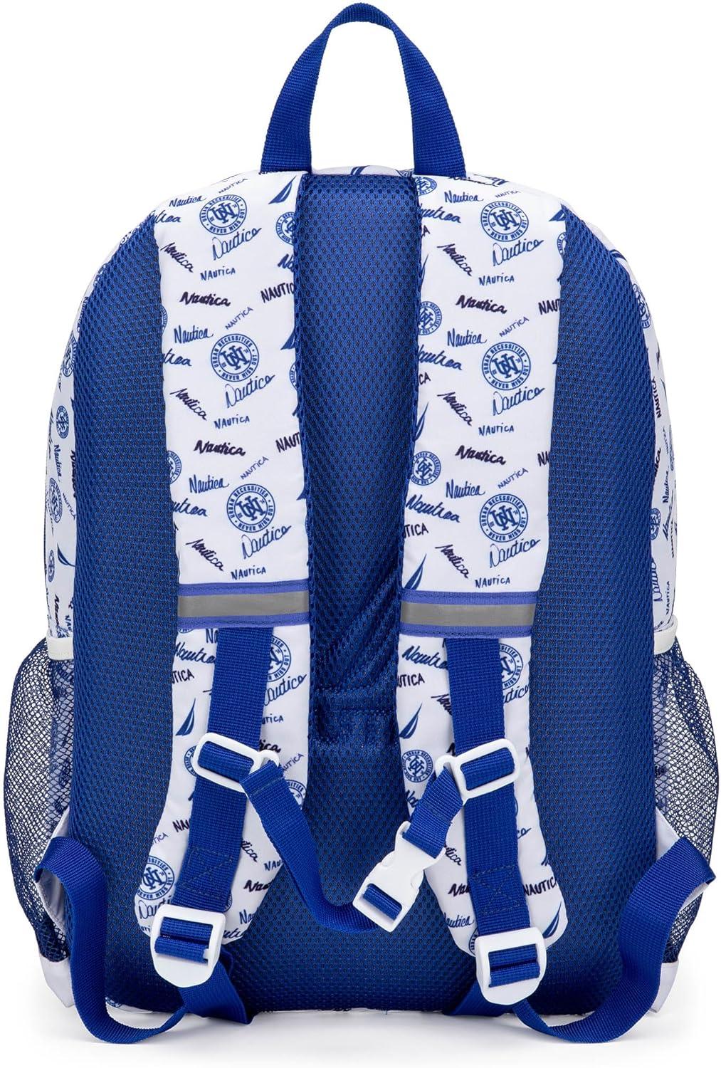 imageNautica Backpack for Kids  Kindergarten Elementary Children Backpack  16quot Tall  Shark RidersVarsity