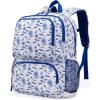 imageNautica Backpack for Kids  Kindergarten Elementary Children Backpack  16quot Tall  Shark RidersVarsity