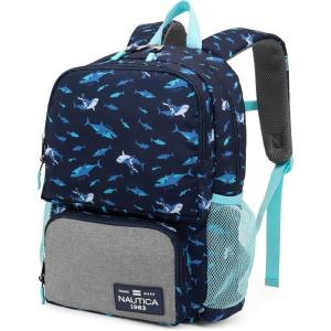 imageNautica Backpack for Kids  Kindergarten Elementary Children Backpack  16quot Tall  Shark RidersShark Riders