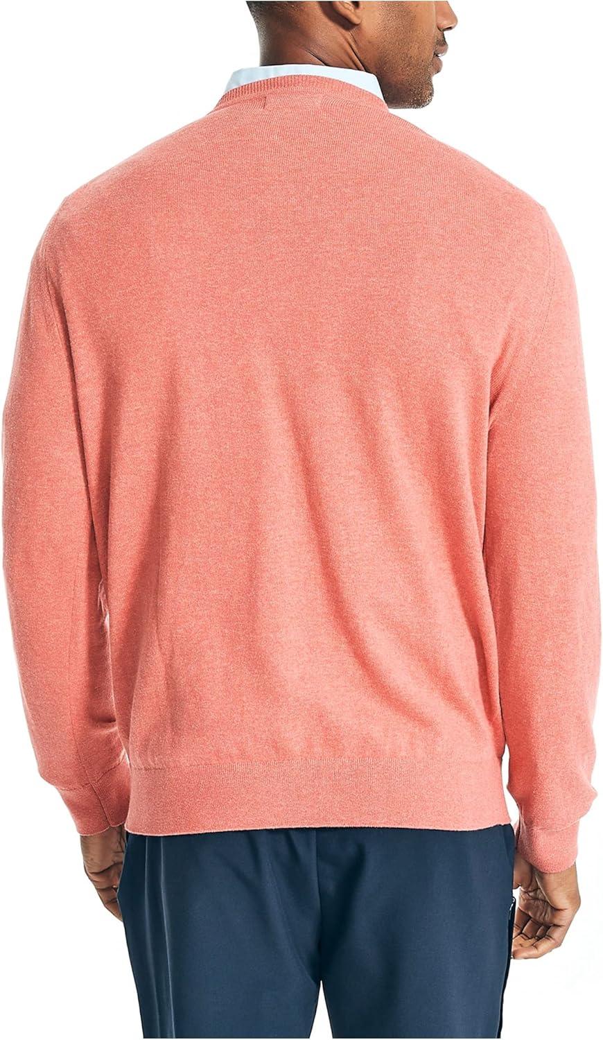 imageNautica Mens Navtech VNeck SweaterCruise Heather
