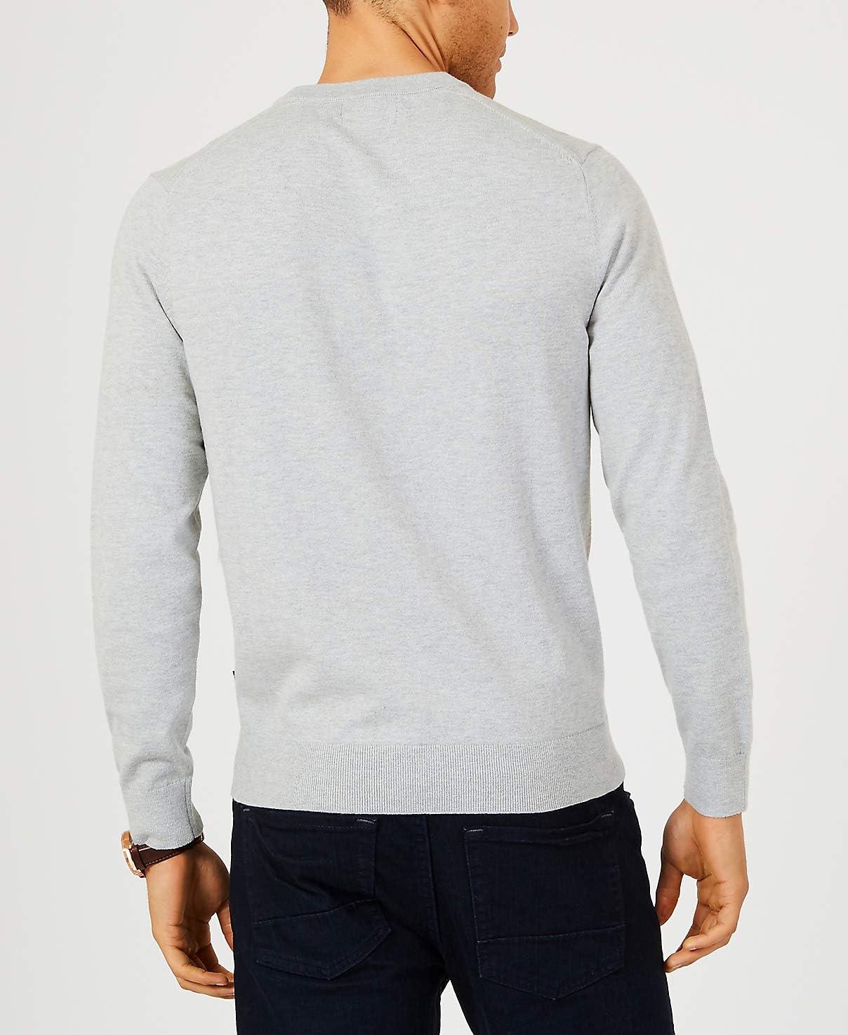 imageNautica Mens Navtech VNeck SweaterGrey Heather