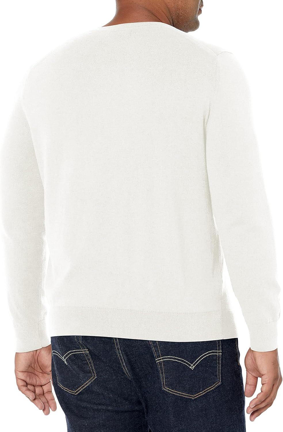imageNautica Mens Navtech VNeck SweaterMarshmallow