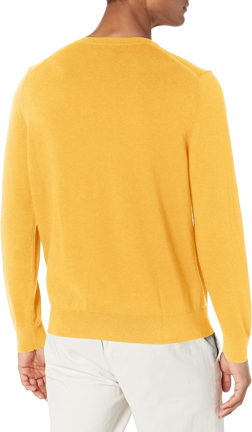 imageNautica Mens Navtech VNeck SweaterOchre Beach Heather