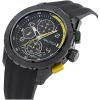 imageNautica Mens NST Chronograph 47mm WatchBlack SiliconeBlackIP Black