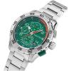 imageNautica Mens NST Chronograph 47mm WatchSilverGreenSilver
