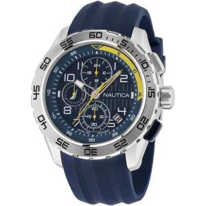 imageNautica Mens NST Chronograph 47mm WatchBlueBlueSilver