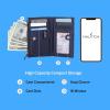 imageNautica High Tide Small Wallet for Women RFID Blocking Slim Credit Card Holder with Zipper Coin Pocket Bifold Compact Wallet with ID Window Black PrintedAmericana Logo