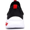 imageNautica Kids Athletic SlipOn Sneakers  Comfortable Bungee Running Shoes for Boys and Girls  Stylish and Supportive Footwear for Active Kids Big KidLittle KidToddlerBlack Redsummr