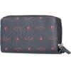 imageNautica On The Double Zip Around Vegan Leather Womens RFID Clutch Wallet With Wristlet Strap Indigo RedIndigoRed