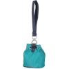 imageNautica Sea Spray Drawstring Wallet Coin Purse Mini Pouch Charm with Wristlet BlackTeal