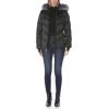 imageNautica Womens Mist Heavyweight Winter Coat Puffer Jacket with Detachable Faux Fur HoodJet