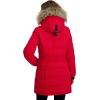 imageNautica Womens Mist Heavyweight Winter Coat Puffer Jacket with Detachable Faux Fur HoodNautica Red