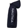 imageNautica boys Heavyweight Hooded Bubble Jacket With Polar Fleece LiningSport NavyOrange