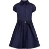 imageNautica Girls School Uniform Short Sleeve ShirtdressNavy Blue