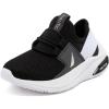 imageNautica Kids Athletic SlipOn Sneakers  Comfortable Bungee Running Shoes for Boys and Girls  Stylish and Supportive Footwear for Active Kids Big KidLittle KidToddlerBlack White Grey
