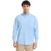 imageNautica Young Mens School Uniform Long Sleeve Performance Oxford ButtonDown ShirtAqua Splash
