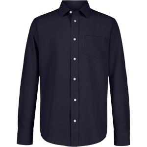 imageNautica Big Boys School Uniform Long Sleeve Performance Oxford ButtonDown ShirtNavy