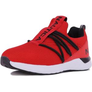 imageNautica Kids Sneaker Athletic SlipOn Bungee Running ShoesBoy  GirlBig KidLittle KidToddler  NeaveKappilBentonred Black