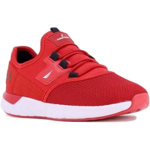 imageNautica Kids Sneaker Athletic SlipOn Bungee Running ShoesBoy  GirlBig KidLittle KidToddler  NeaveKappilRed Black Popsteam Rock