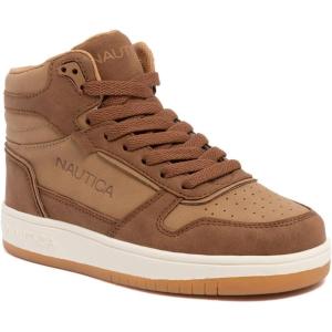 imageNautica Kids Sneaker LaceUp Fashion Shoe with BootLike High Top Design for Boys and Girls Big KidLittle Kid Sizes  HorizonTansirie