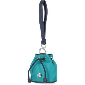 imageNautica Sea Spray Drawstring Wallet Coin Purse Mini Pouch Charm with Wristlet BlackTeal