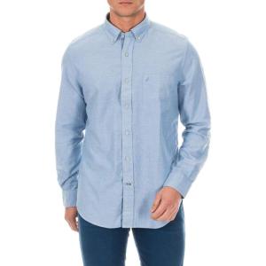 imageNautica Young Mens School Uniform Long Sleeve Performance Oxford ButtonDown ShirtPetrol