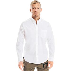 imageNautica Young Mens School Uniform Long Sleeve Performance Oxford ButtonDown ShirtPure White