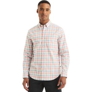 imageNautica Young Mens School Uniform Long Sleeve Performance Oxford ButtonDown ShirtTeaberry