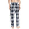 imageNautica Mens Cozy Fleece Knit Sleep PantsIndigo White Plaid