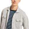 imageNautica Mens Fleece Buttonup ShirtGrey Heather