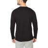 imageNautica Mens Long Sleeve Henley Pajama TopTrue Black
