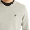 imageNautica Mens Navtech VNeck SweaterGreyheather