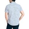 imageNautica Mens Printed Chambray ShortSleeve ShirtEnsign Blue