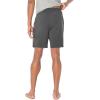 imageNautica Mens Soft Knit Elastic Waistband Sleep Lounge ShortCharcoal Heather
