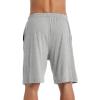 imageNautica Mens Soft Knit Elastic Waistband Sleep Lounge ShortGrey Heather