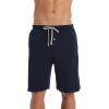imageNautica Mens Soft Knit Elastic Waistband Sleep Lounge ShortTrue Black