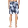 imageNautica Mens Soft Woven 100 Cotton Elastic Waistband Sleep Pajama ShortBlue Depths