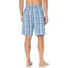 imageNautica Mens Soft Woven 100 Cotton Elastic Waistband Sleep Pajama ShortSky Blue