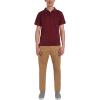 imageNautica Mens Uniform Short Sleeve Performance PoloBurgundy