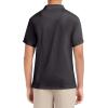 imageNautica Mens Uniform Short Sleeve Performance PoloCharcoal